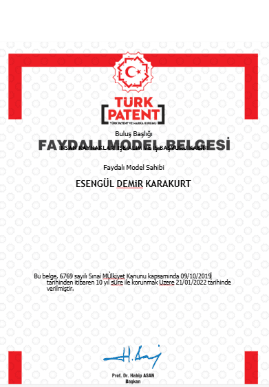 Faydalı Model Belgesi